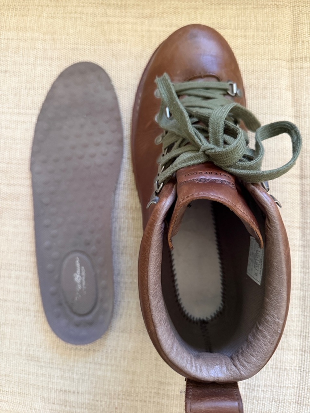 Eddie Bauer K Series Rugged Waterproof Leather Hiking Boots Vibram Sole Classic - Picture 14 of 16